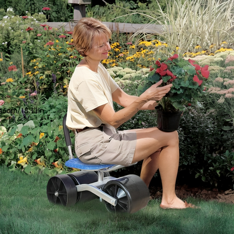SpinSeat - Robuster rollbarer Gartensitz