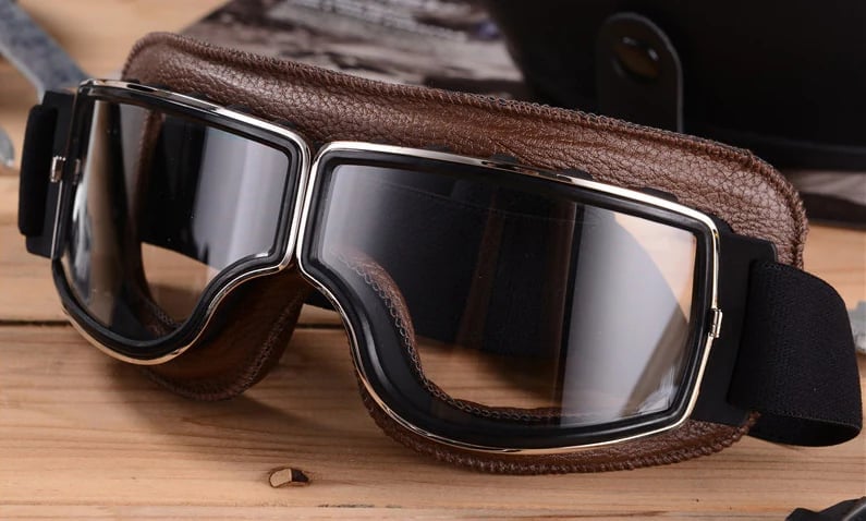 MotoVision - Motorradbrille im Vintage-Stil