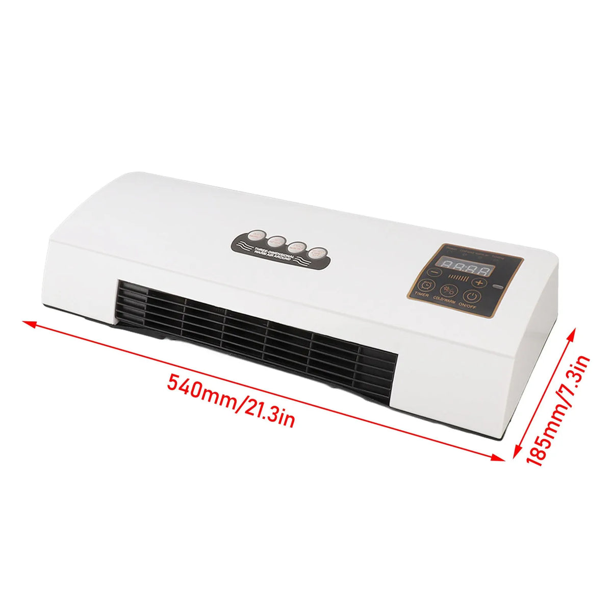 1800W Wall-Mounted 4-in-1 Air Conditioner with Remote Control