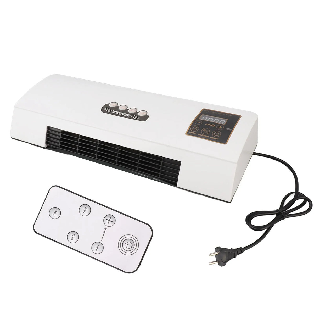 1800W Wall-Mounted 4-in-1 Air Conditioner with Remote Control