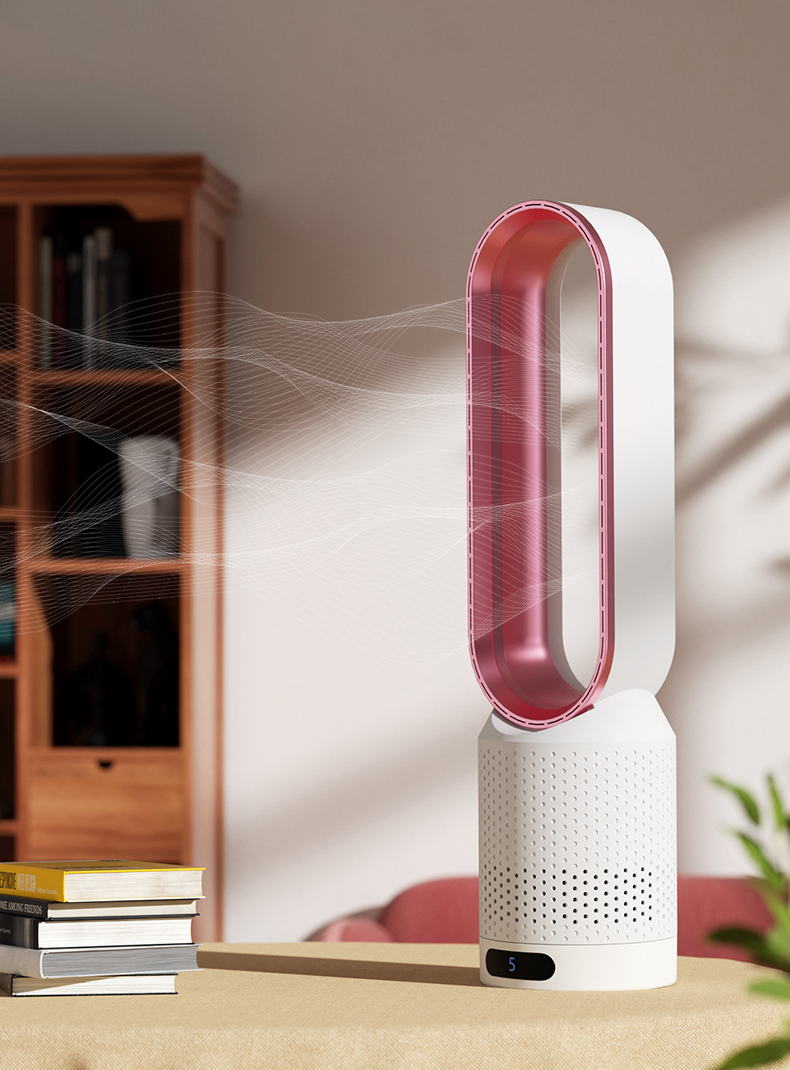 VibeBreeze - Moderner rotorloser Turmventilator