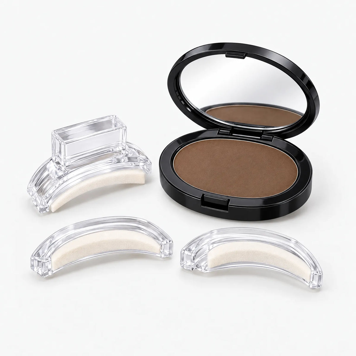 Browzique - Verstellbares Augenbrauenstempel-Set mit Winkel