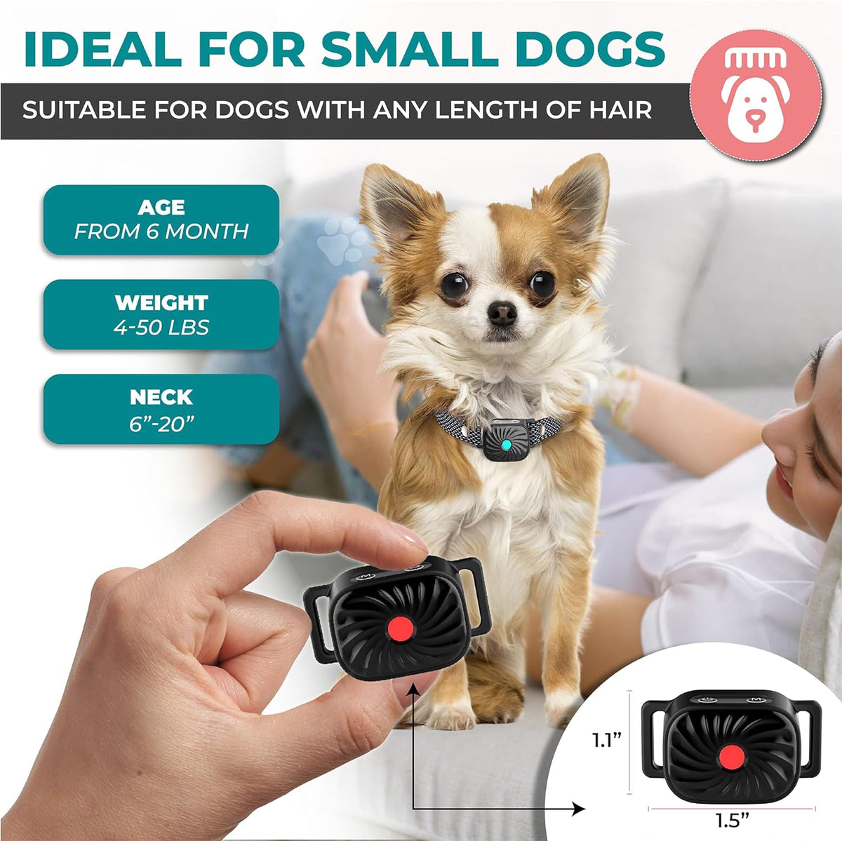 BarkSense - Vibrationshalsband für Hunde