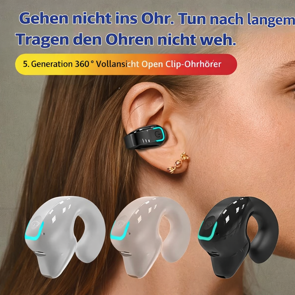 AeroClip - Kabellose Open-Ear-Clip-Ohrhörer