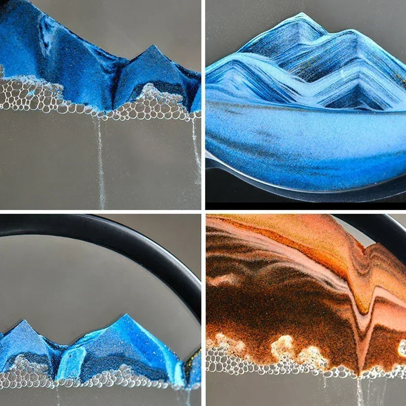 DuneScape - Rundes bewegliches Sandkunstbild