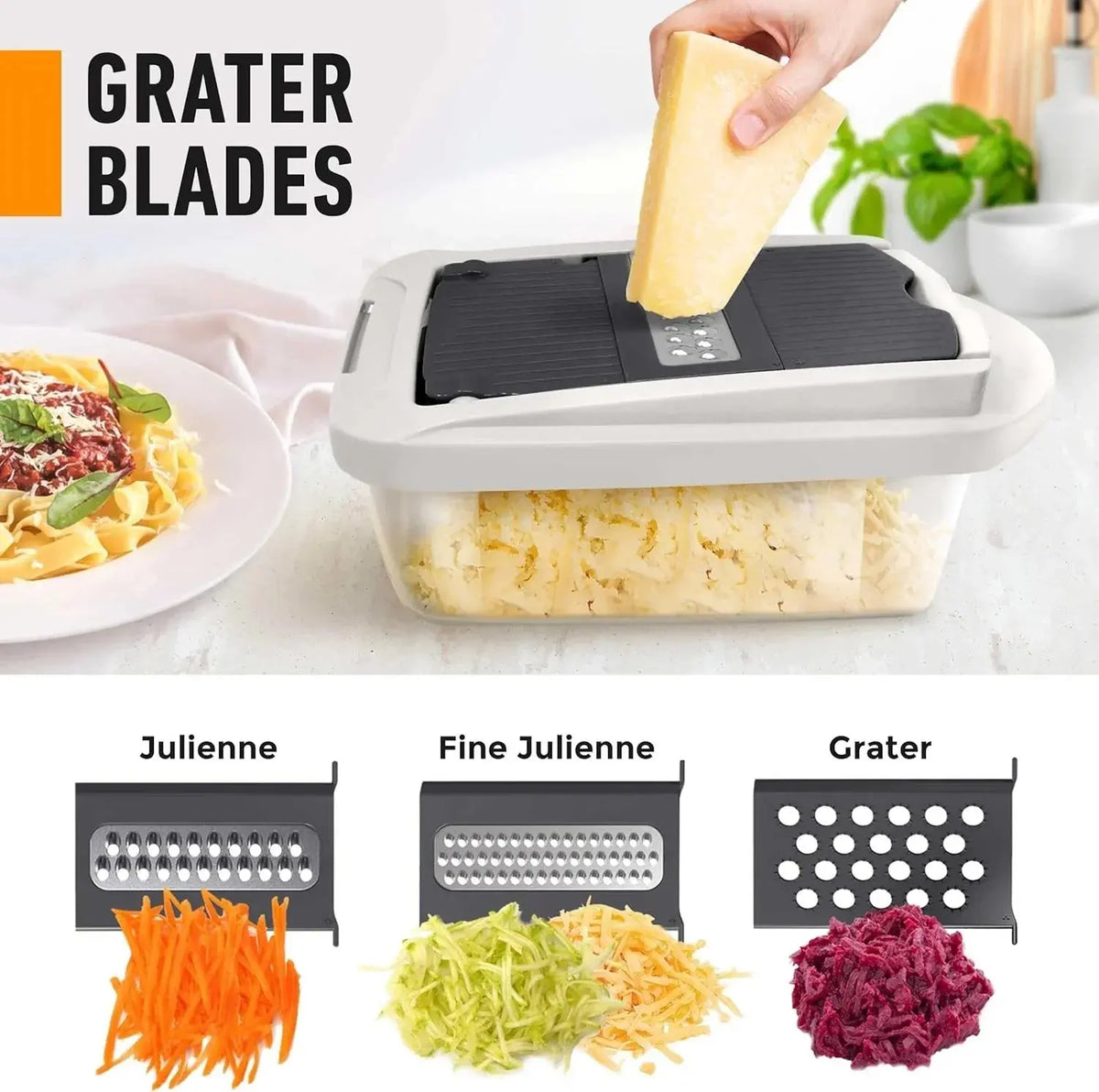 CulinaChop - Manueller Gemüseschneider mit mehreren Klingen