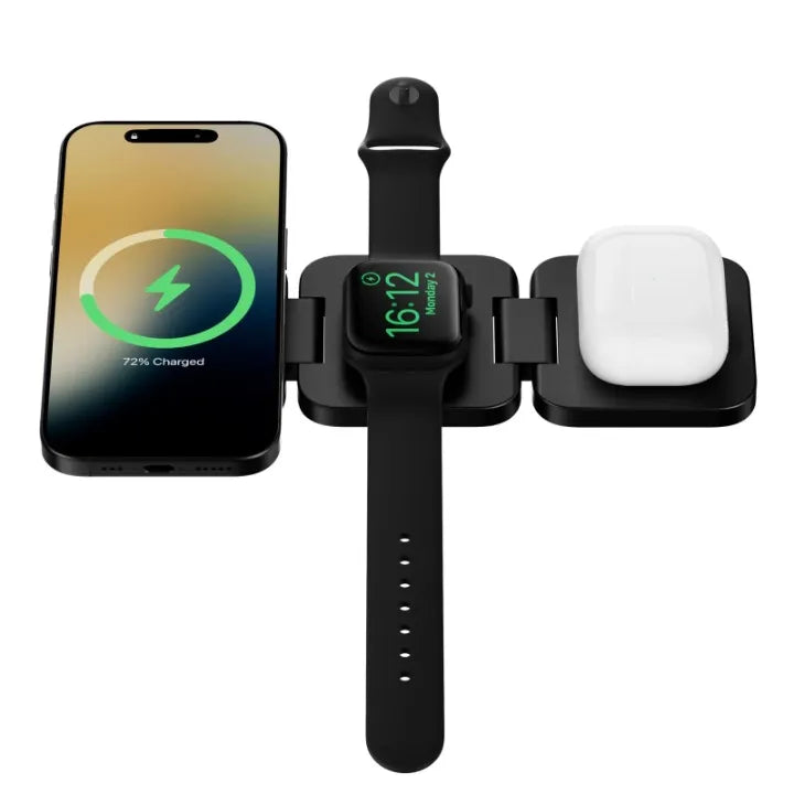 3-in-1 Foldable Magnetic Wireless Charging Station