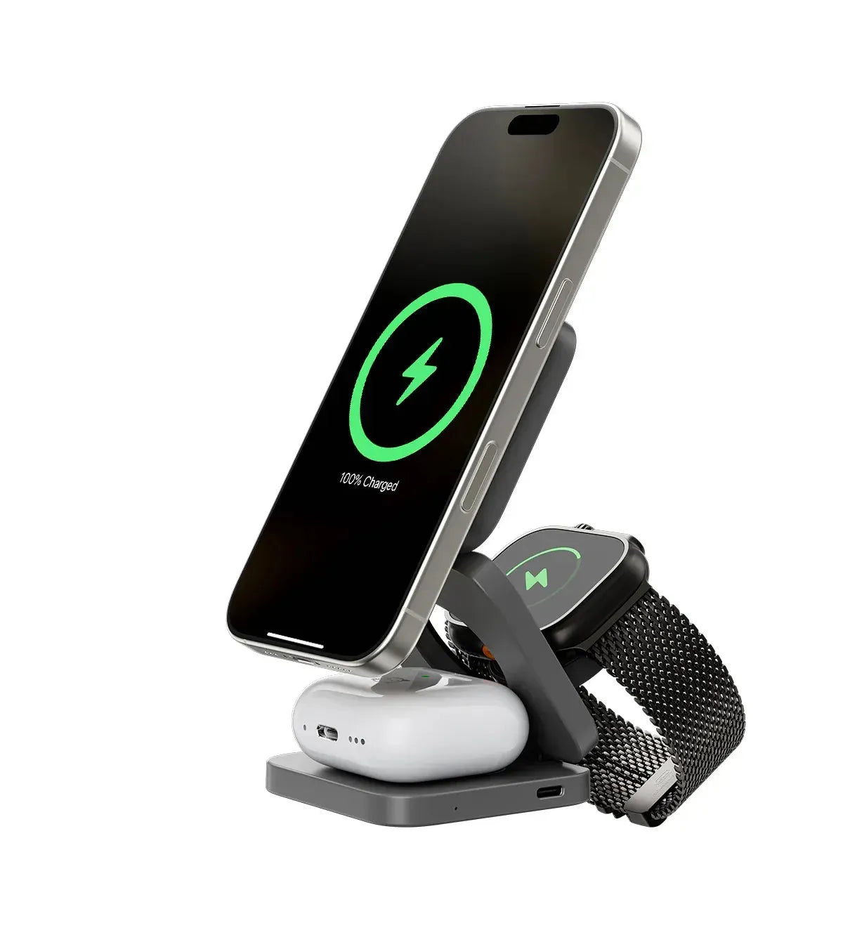3-in-1 Foldable Magnetic Wireless Charging Station