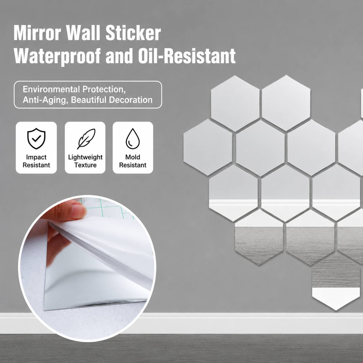ReflectaWrap - Selbstklebende reflektierende Spiegelfolie