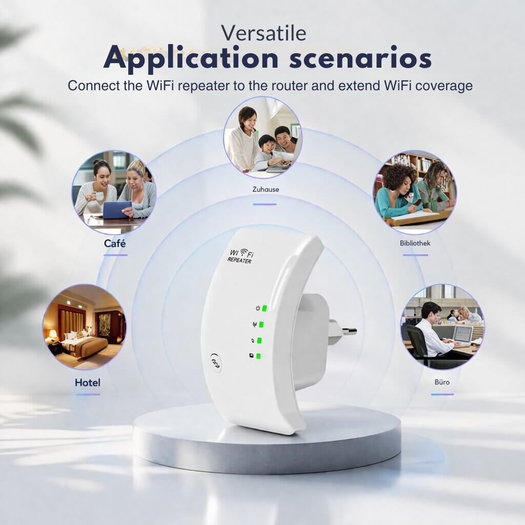 RangeBoost - Kabelloser WLAN-Repeater zum Einstecken