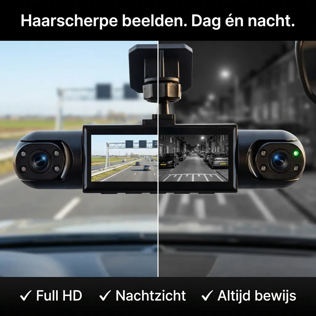 4-Camera 360° Dash Cam with GPS and Night Vision