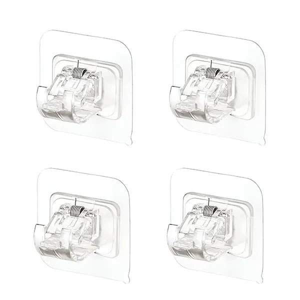 4-Piece Versatile Storage Hooks for Space-Saving Organization