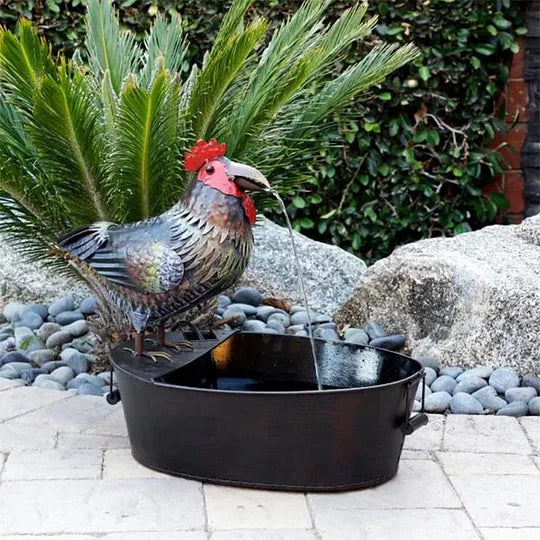 Faunatide - Skulpturaler Gartenbrunnen mit Tiermotiv