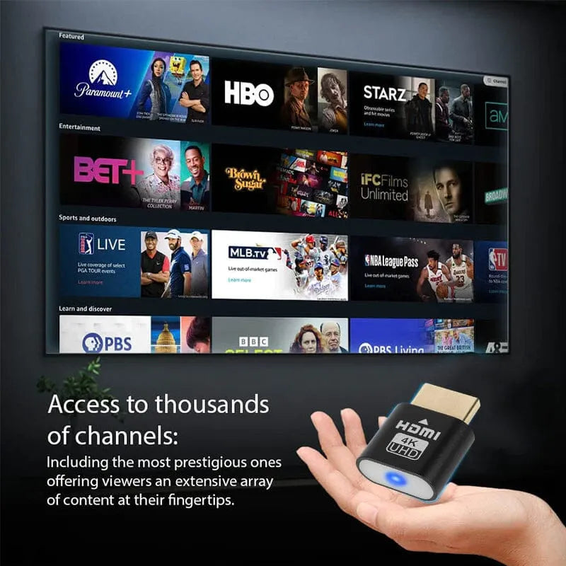 4K HDMI TV Streaming Device with Plug and Play Setup