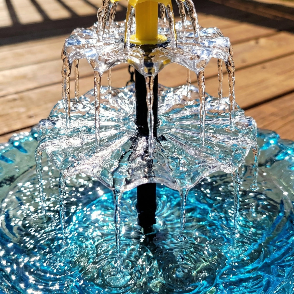 Aviaqua - Hängender solarstrombetriebener Vogelbad-Brunnen