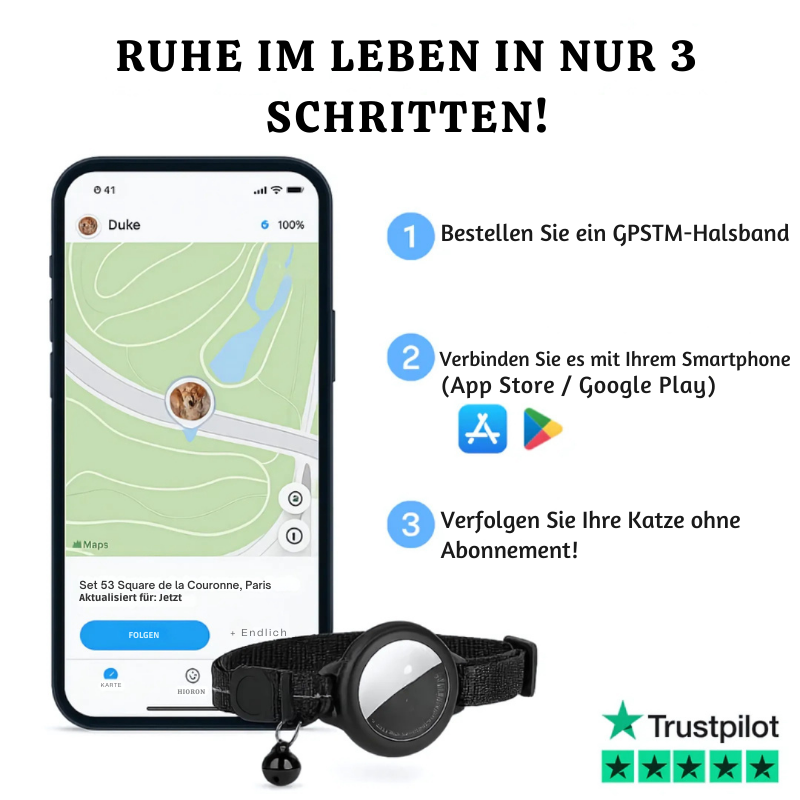 Locatiq - Verstellbarer Tracker für Katzenhalsbänder