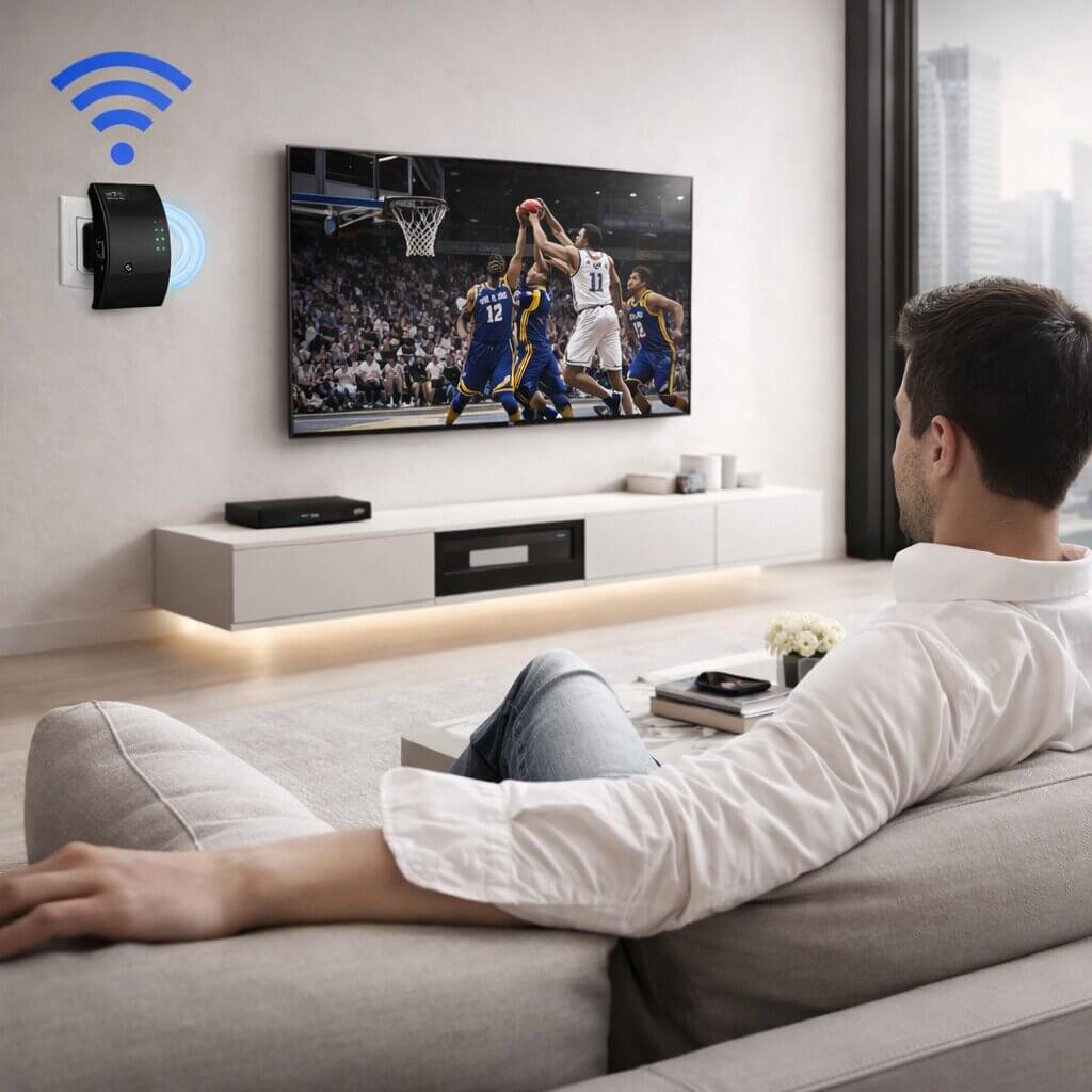 RangeBoost - Kabelloser WLAN-Repeater zum Einstecken