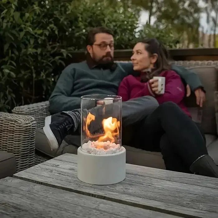 LuminaPit - Runde Tisch-Feuerstelle