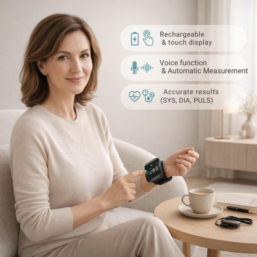 Vitalsync - Digitales Blutdruckmessgerät fürs Handgelenk