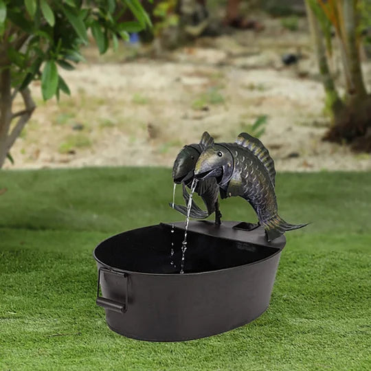 Faunatide - Skulpturaler Gartenbrunnen mit Tiermotiv
