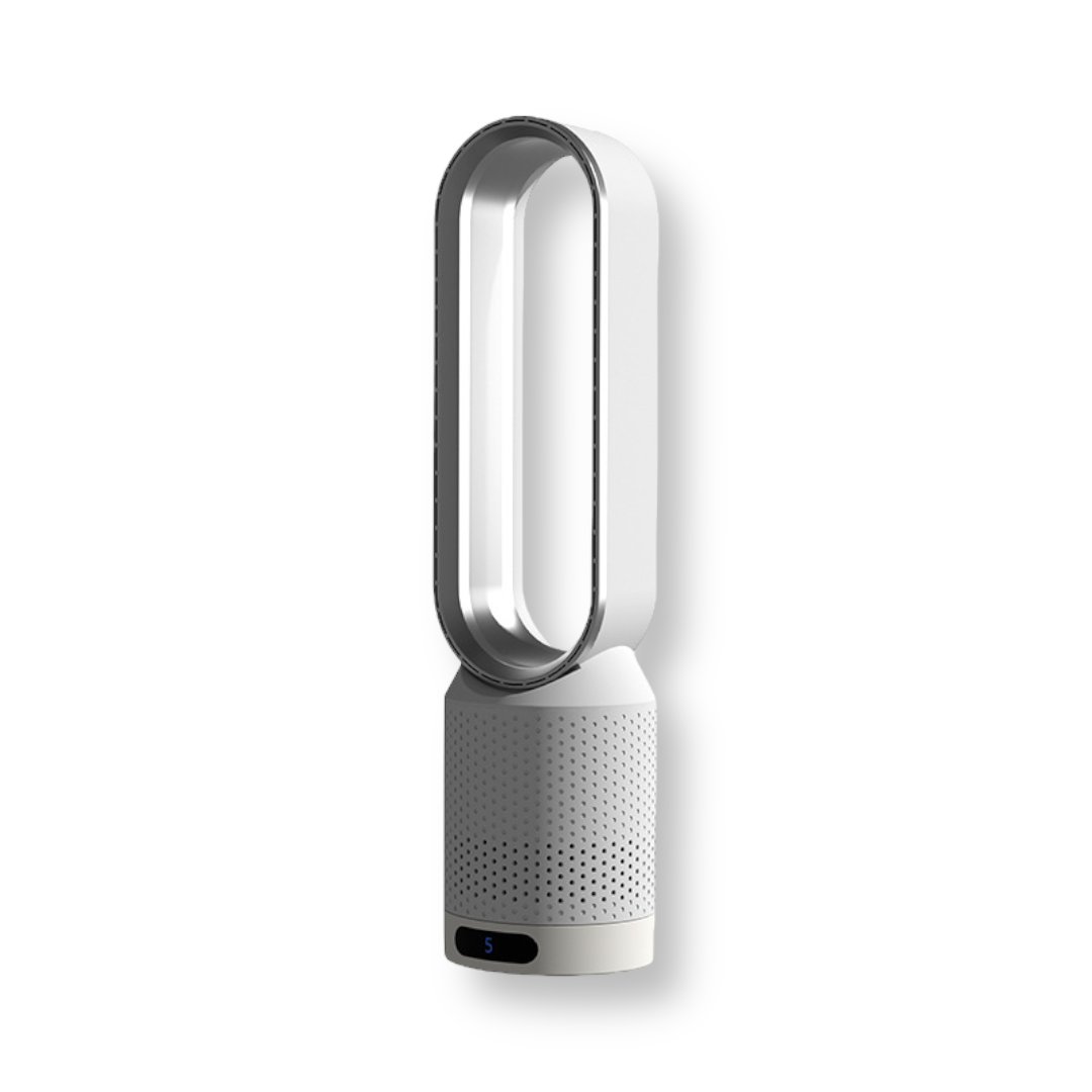 VibeBreeze - Moderner rotorloser Turmventilator