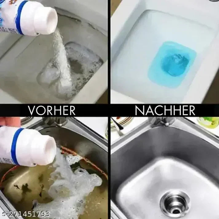 Zappix - Schäumender Pulver-Abflussreiniger