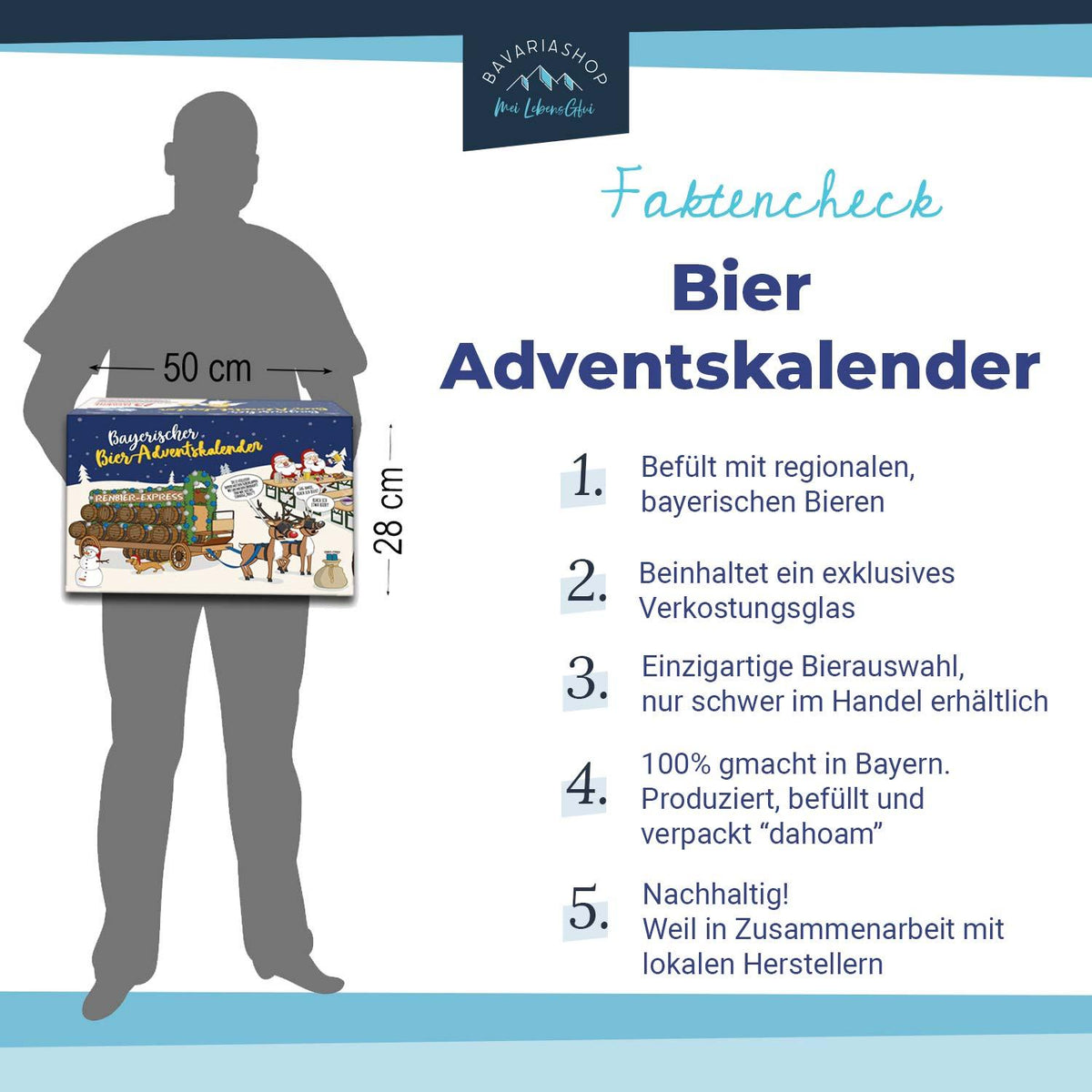 Holiday Bavarian Beer Advent Calendar Box
