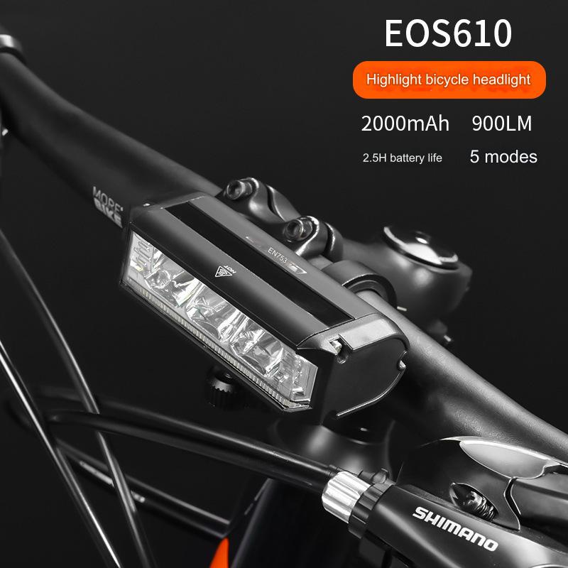 Handlebar Mounted Rechargeable Bike Light