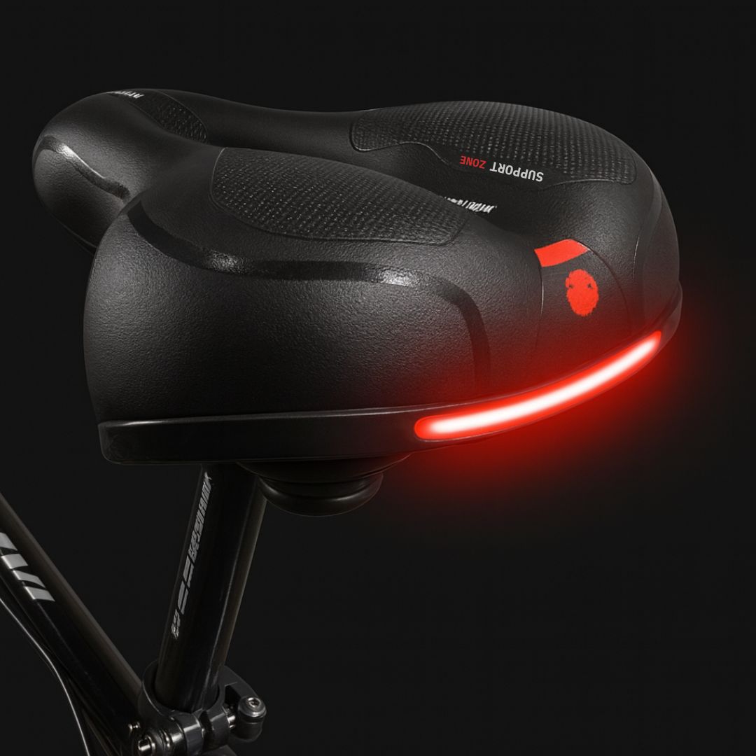 Padded Bicycle Saddle With Suspension