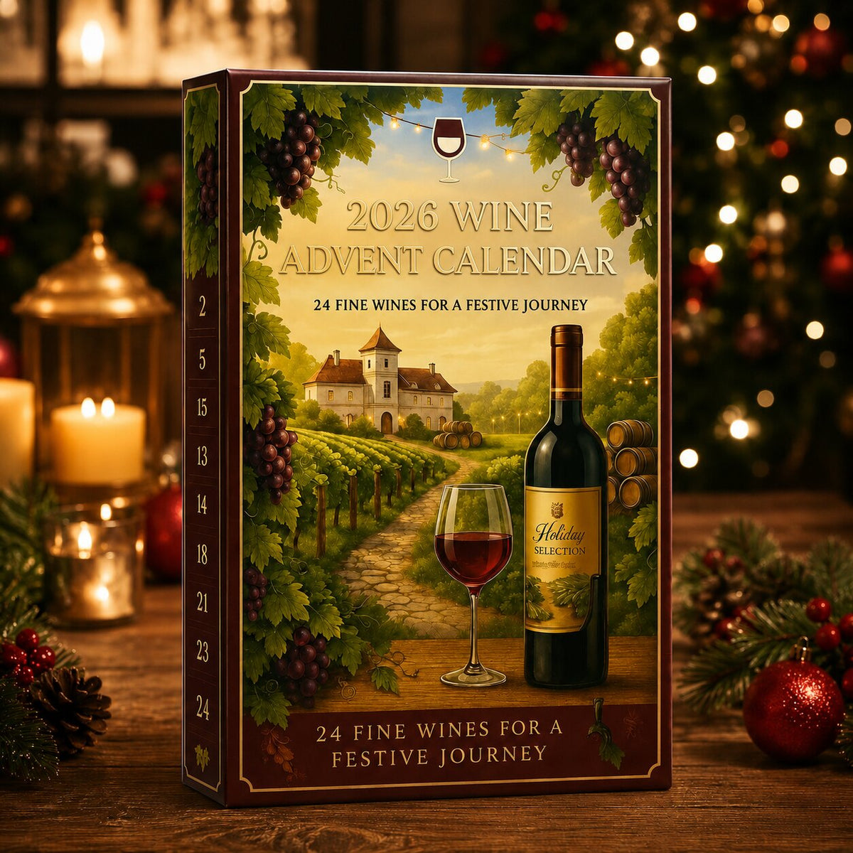 Wine Bottle Holiday Advent Calendar