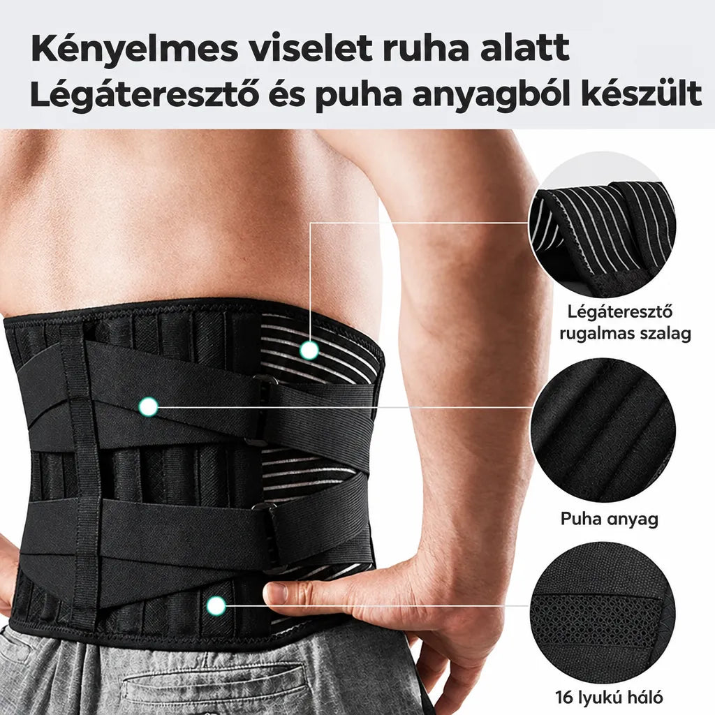Adjustable Lumbar Support Belt with 360° Spine Stabilization