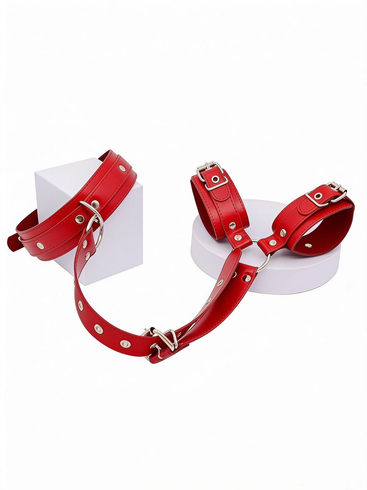 Adjustable Restraint Cuff Set for Couples