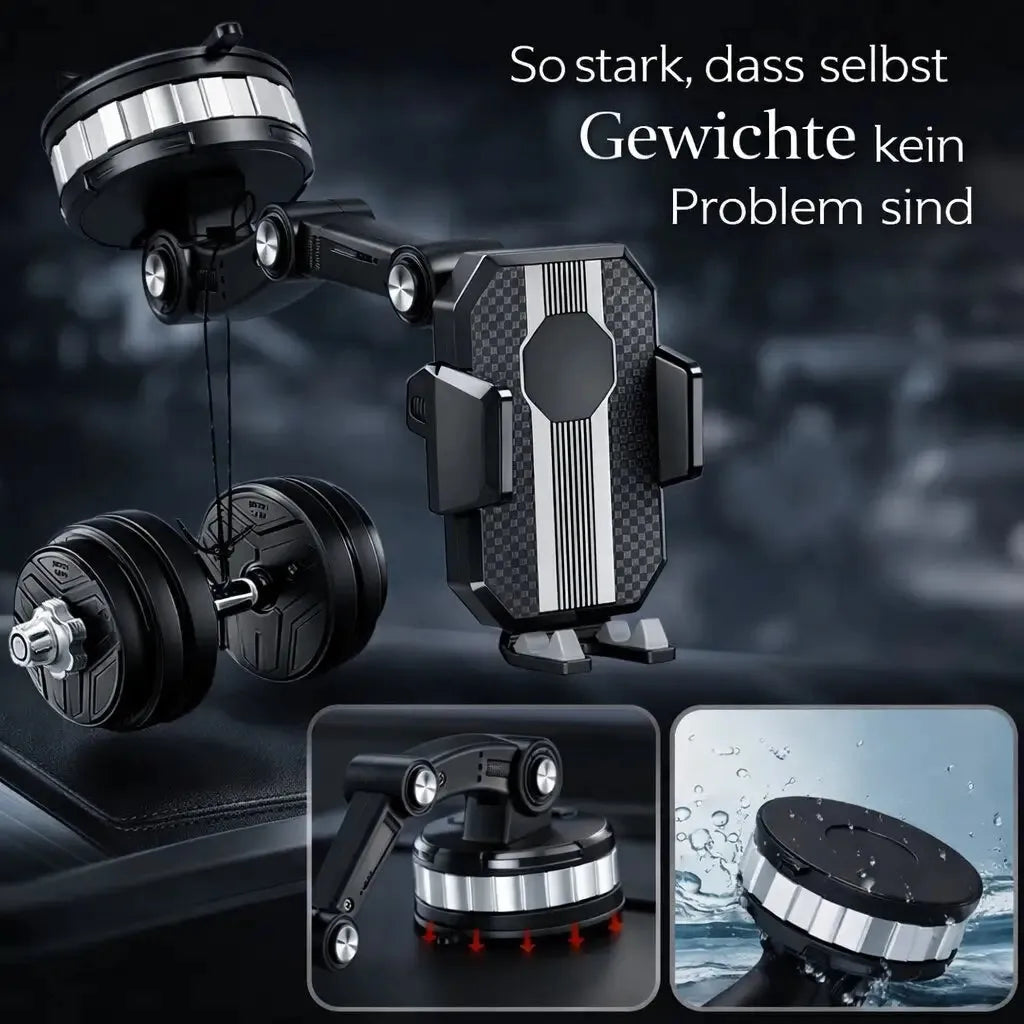 Adjustable Suction Cup Car Phone Mount with 360 Degree Rotation