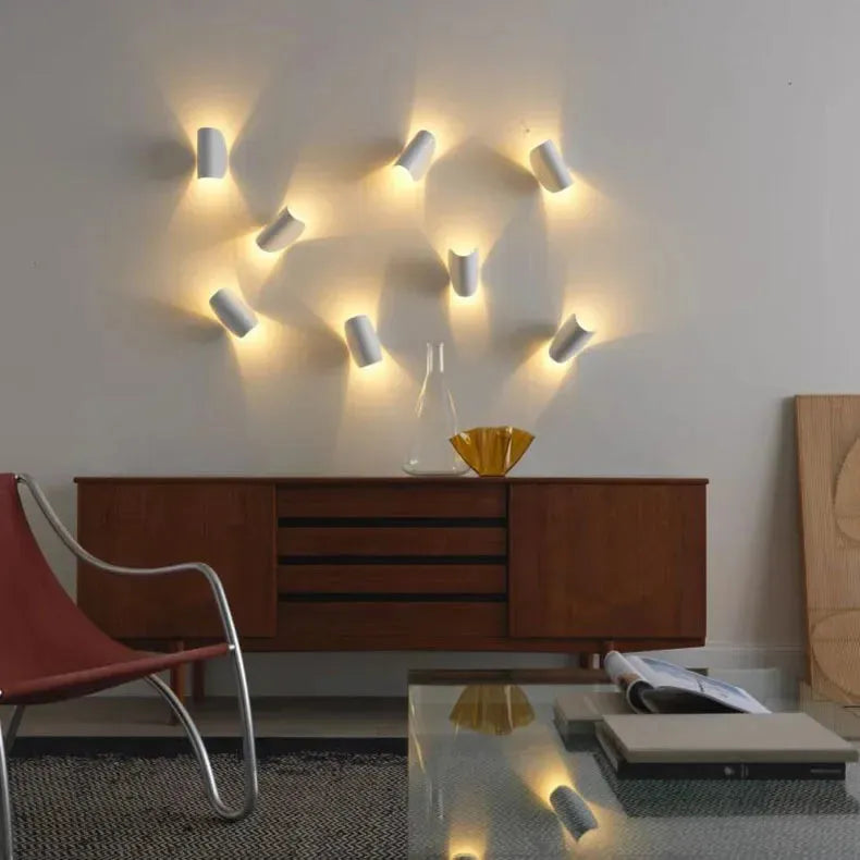 Adjustable Up and Down LED Wall Lamp with Warm Light