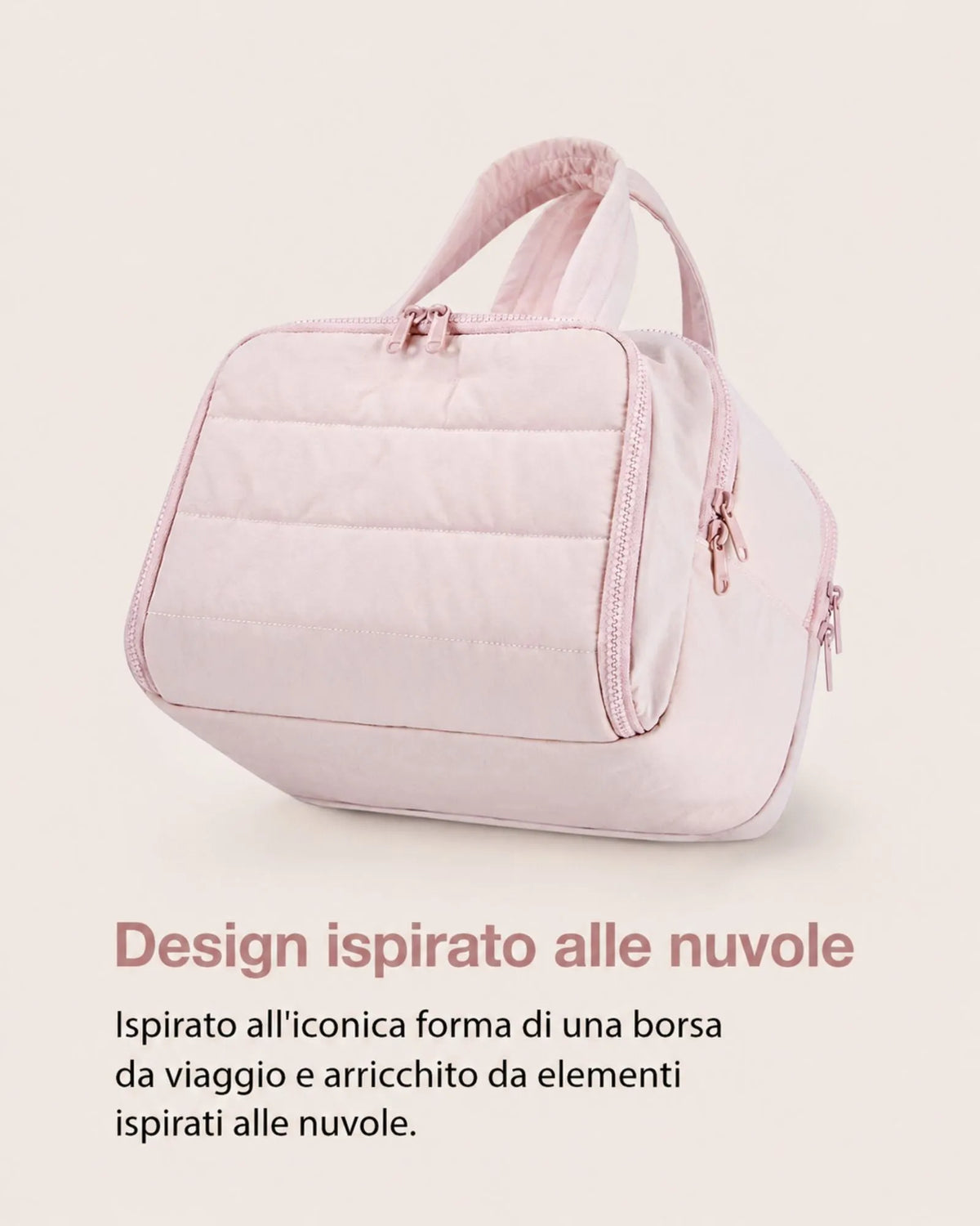 All-in-One Travel Makeup Organizer Bag with Water-Resistant Lining