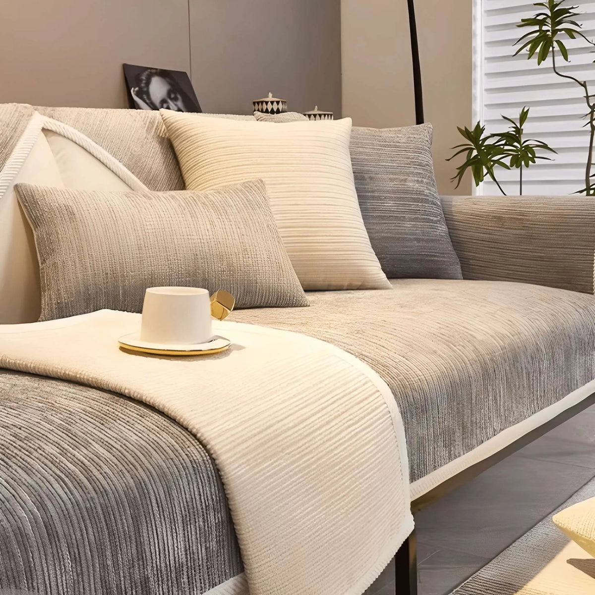Anti-Slip Waterproof Sofa Cover with Washable Design
