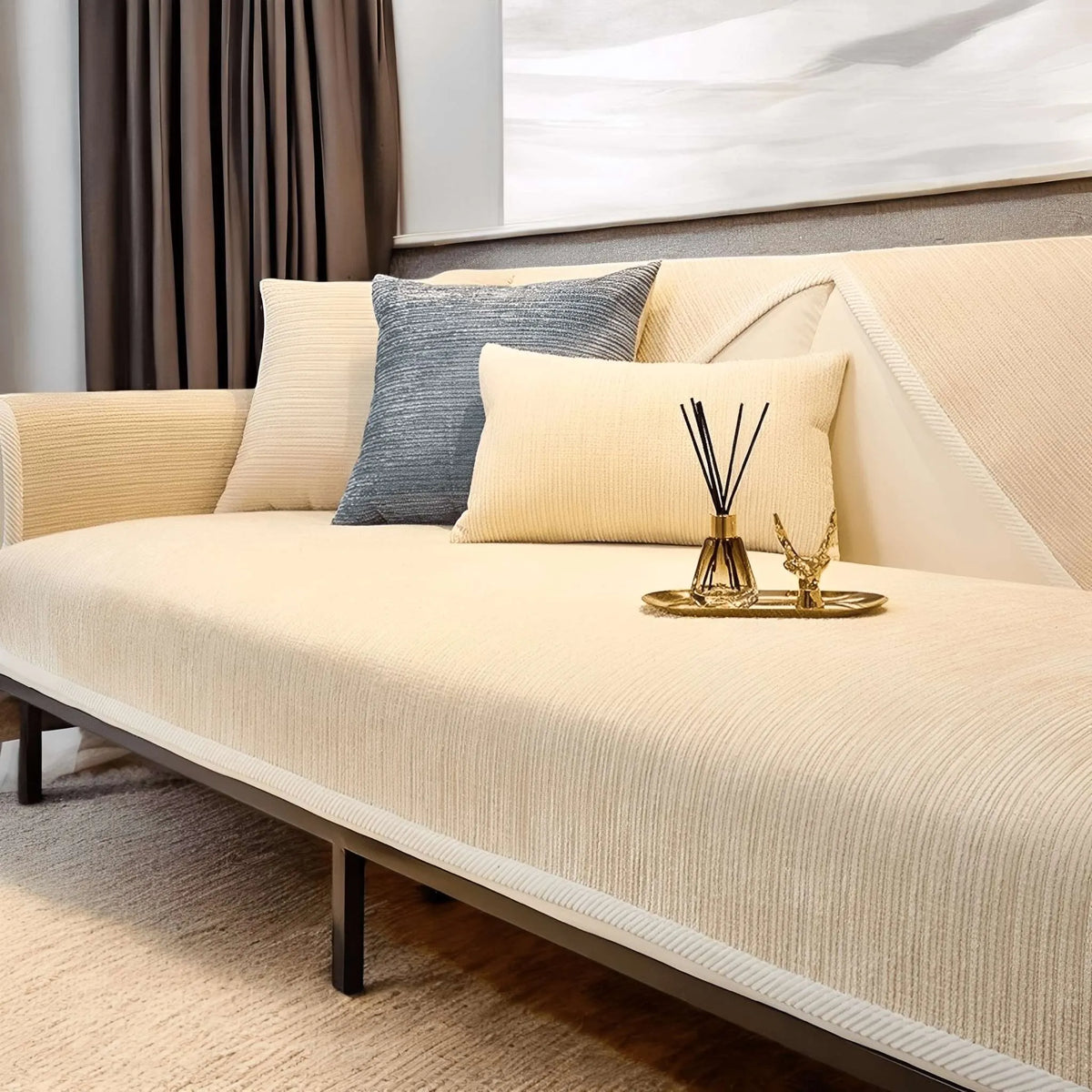 Anti-Slip Waterproof Sofa Cover with Washable Design