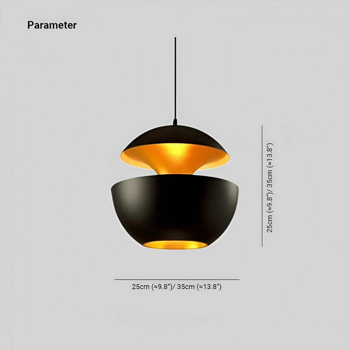Artistic Apple-Shaped Pendant Light with Adjustable Cable