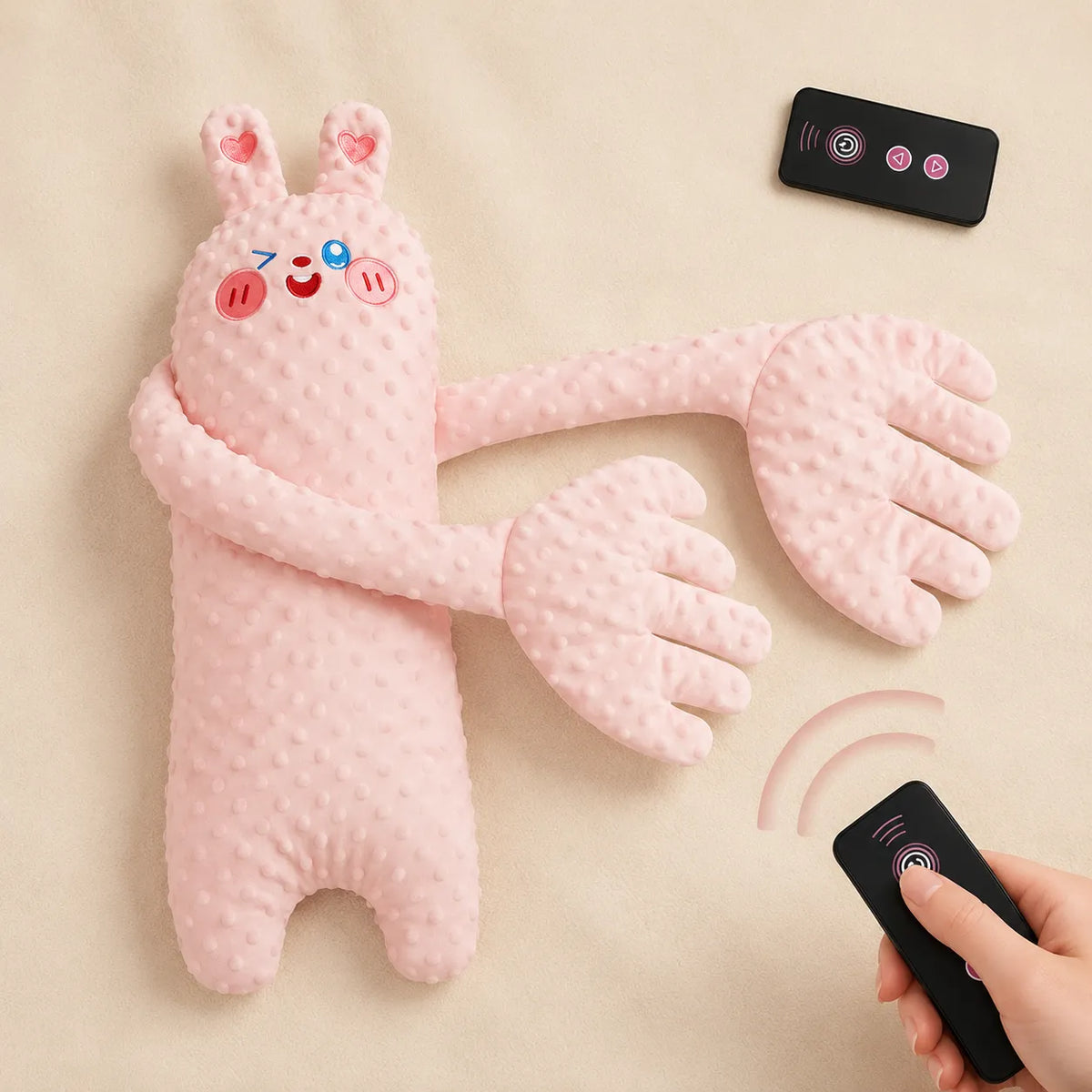 Baby Rhythmic Patting Plush Soothing Toy with Remote