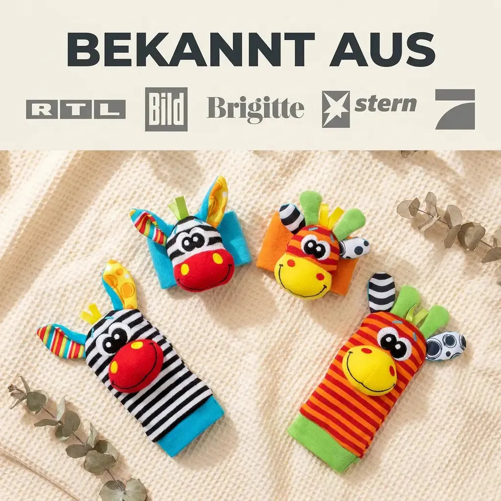 Baby Wrist Rattle and Foot Finder Socks Set