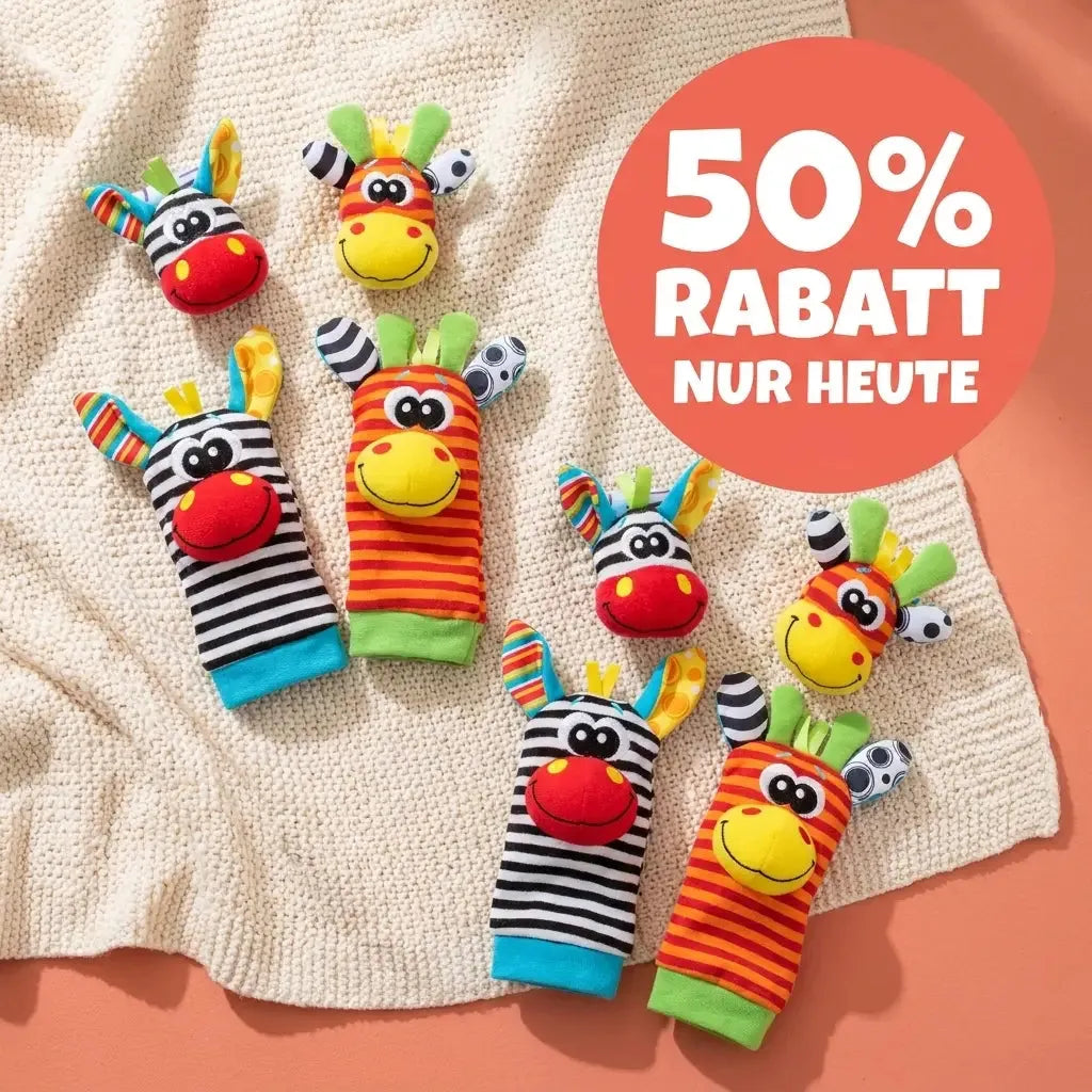 Baby Wrist Rattle and Foot Finder Socks Set