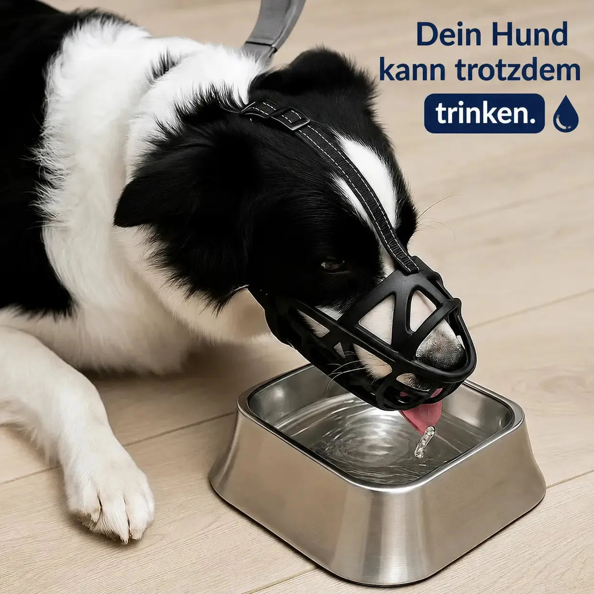 Breathable Dog Muzzle with Adjustable Reflective Strap