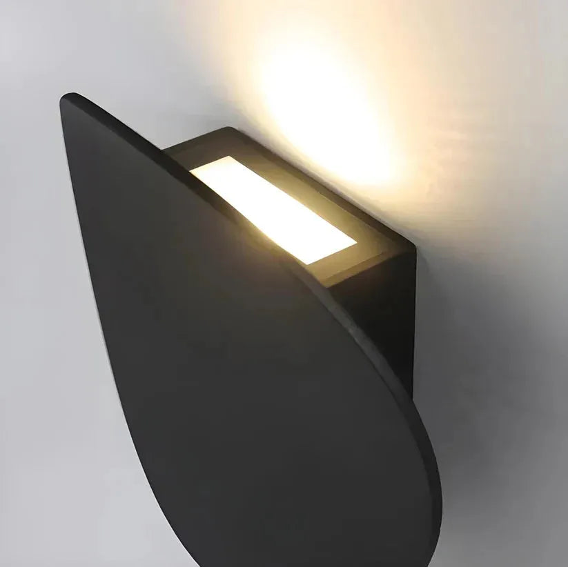 Circular Metal Wall Light with Integrated LED