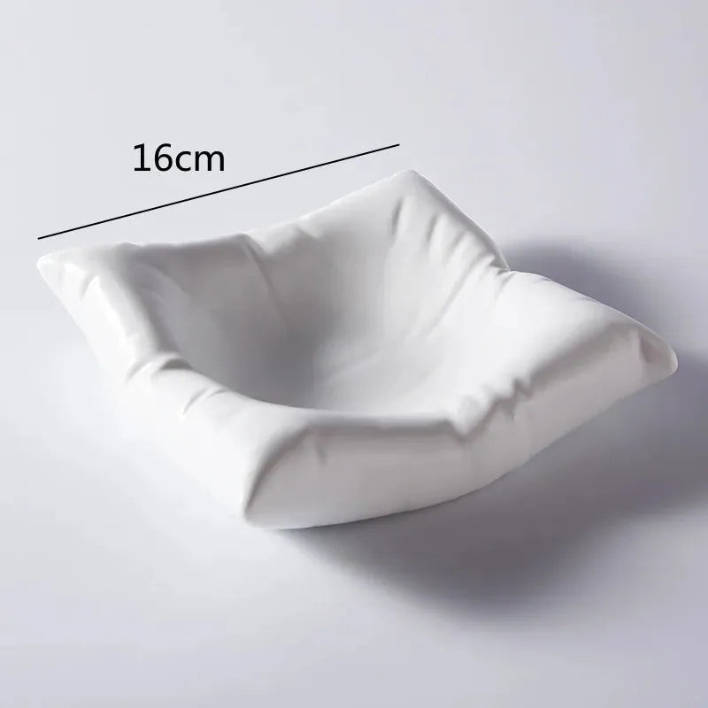 Cloud-Shaped Porcelain Serving Bowl