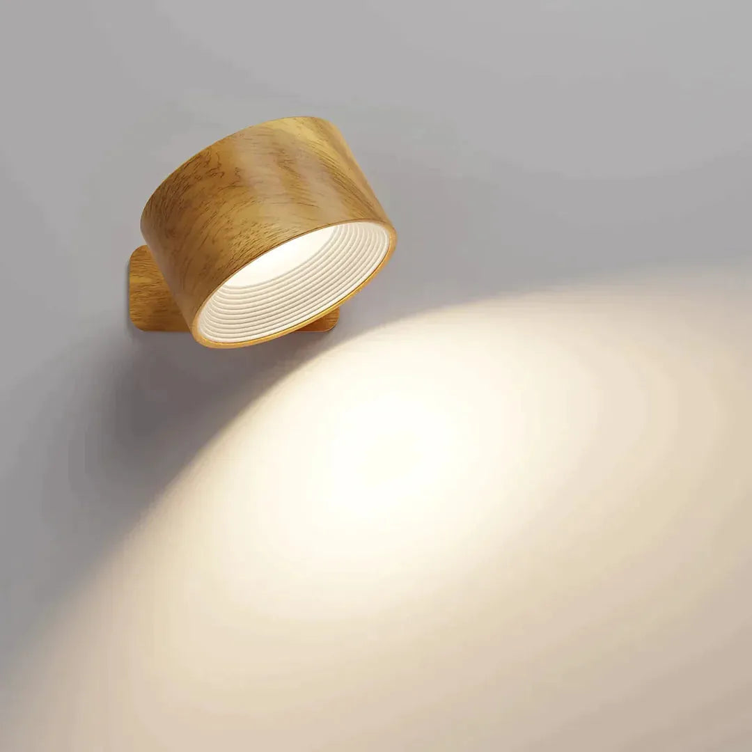 Cordless LED Wall Lamp with 360° Rotation and Touch Control