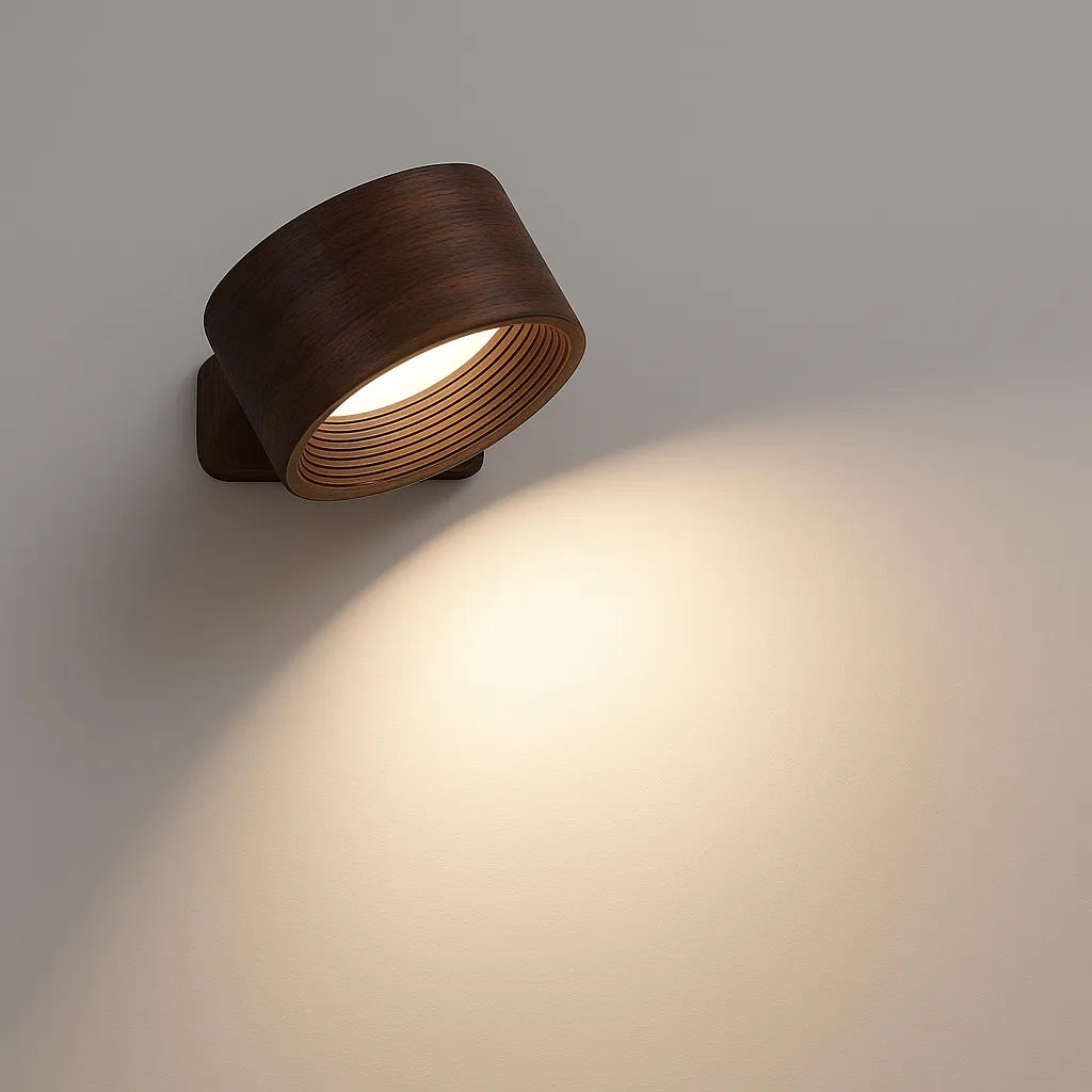 Cordless LED Wall Lamp with 360° Rotation and Touch Control