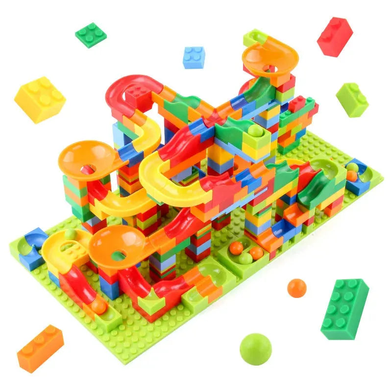 Creative Marble Run Building Block Set for Ages 3+