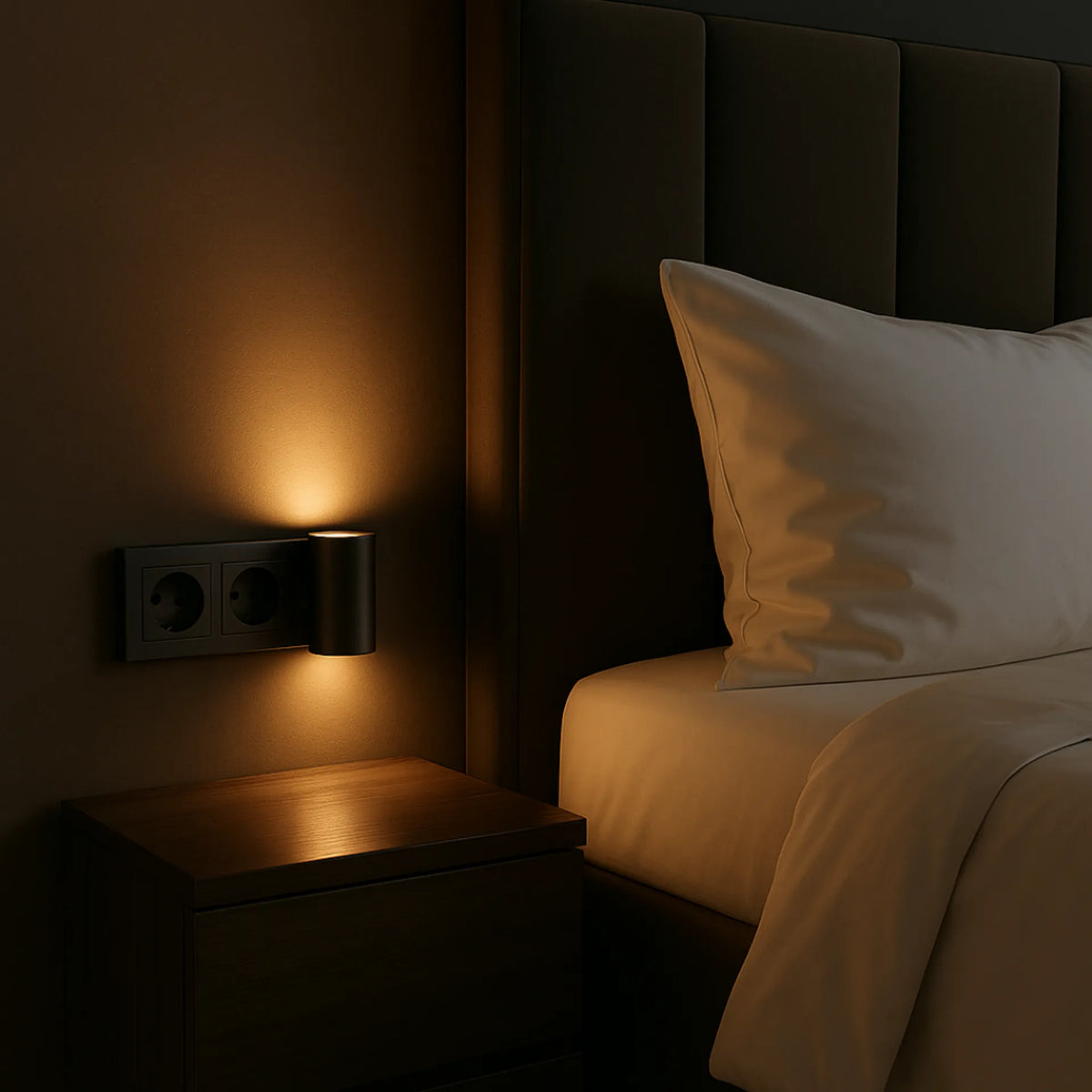 Dimmable Plug-In LED Night Light with Dusk-to-Dawn Sensor
