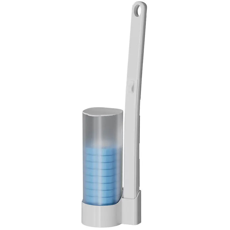 Disposable Toilet Brush with Hygienic Sponge Heads