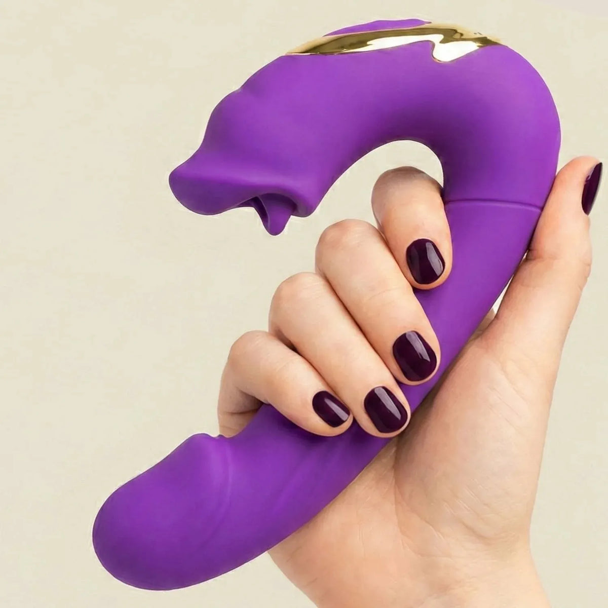 Dual Stimulation Massager with Vibration and Pulsating Suction